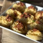 Dutchess Potatoes on a serving plate