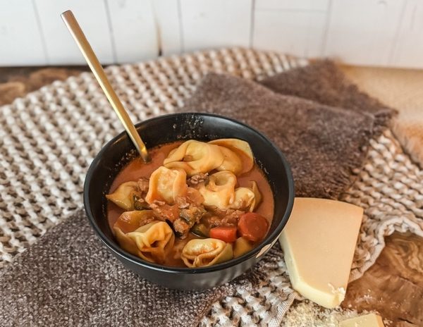 Chicken and Tortellini Soup - Healthier Homemade Co Recipes