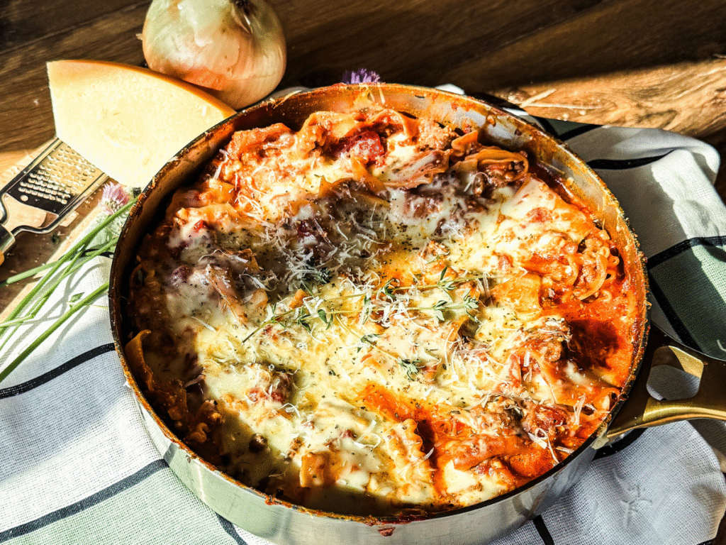 Skillet Lasagna - Healthier Homemade Co Recipes