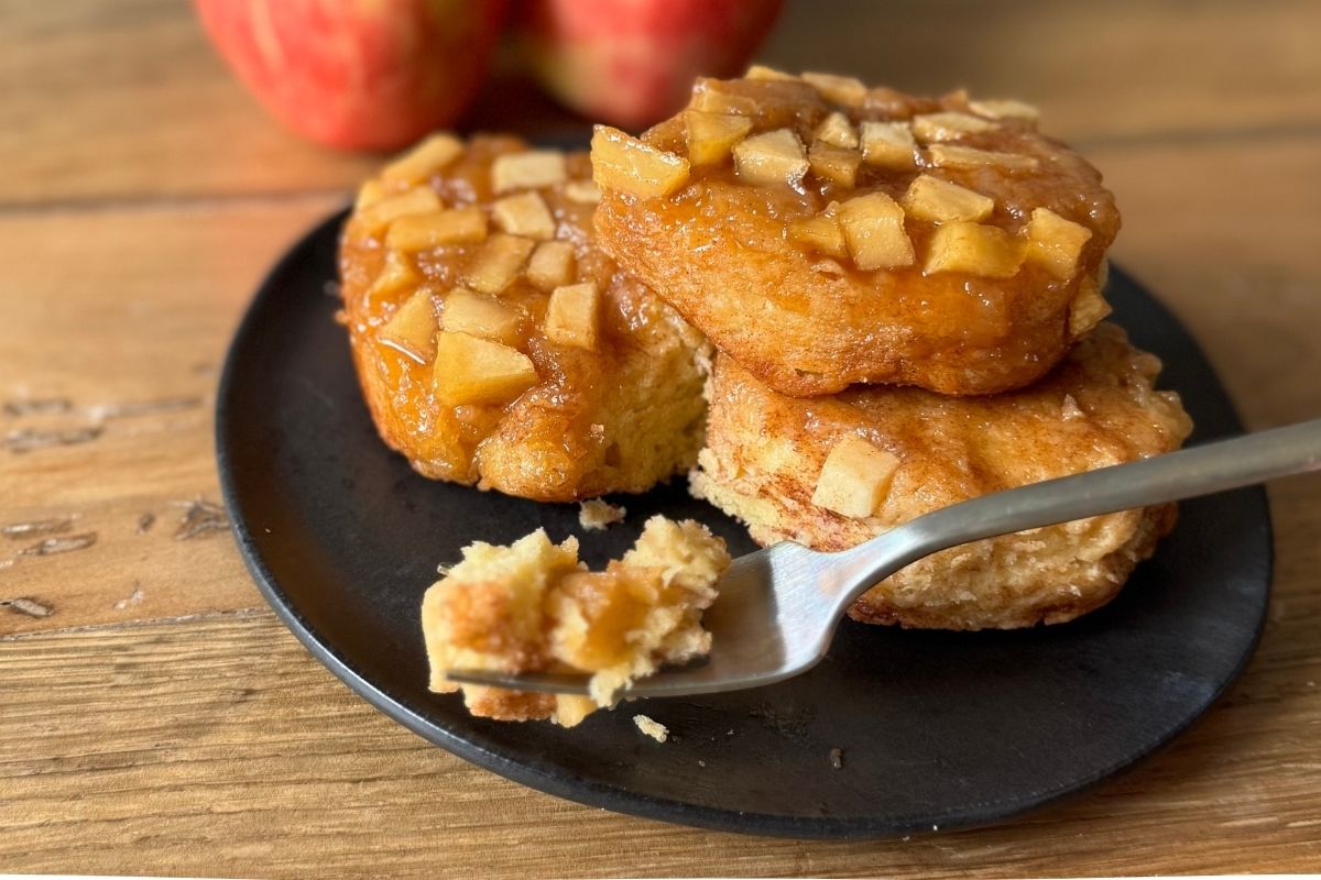Einkorn Flour Apple Sticky Buns - Healthier Homemade Co Recipes