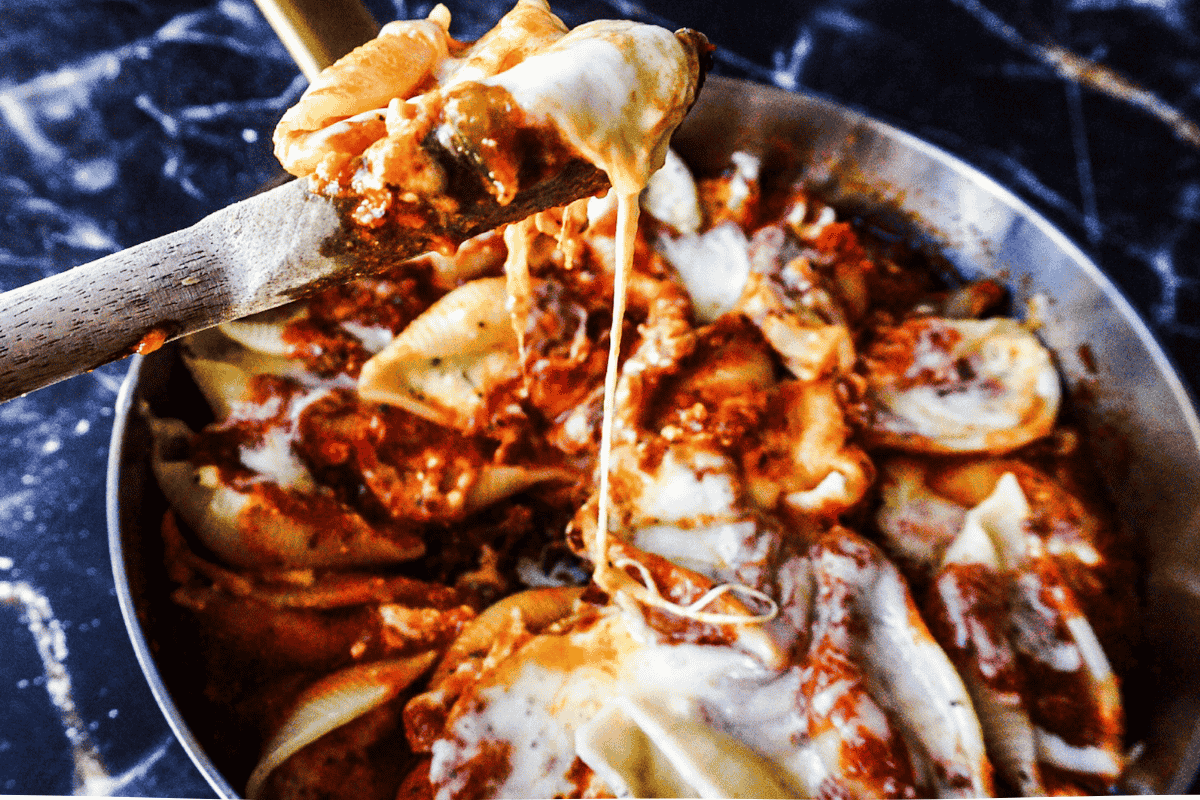 Skillet Shells and Cheese - Healthier Homemade Co Recipes