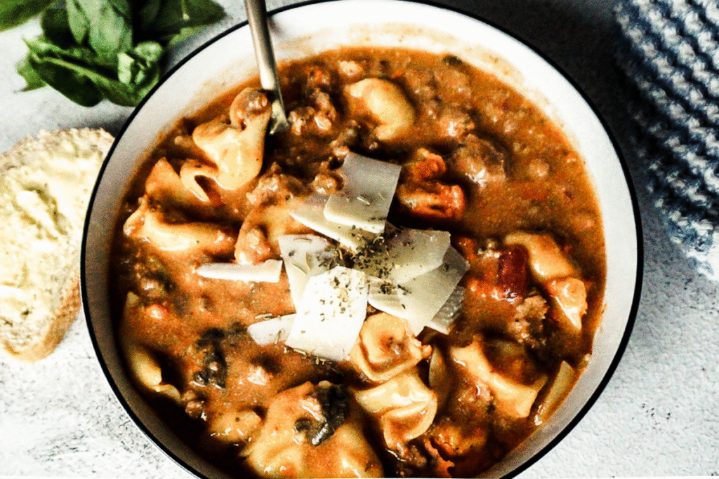 Slow Cooker Lasagna Soup - Healthier Homemade Co Recipes